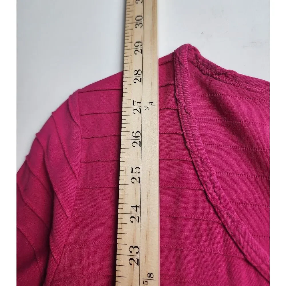 Soft Surroundings Tunic Top Womens L 100% cotton ribbed comfy cozycore cabincore